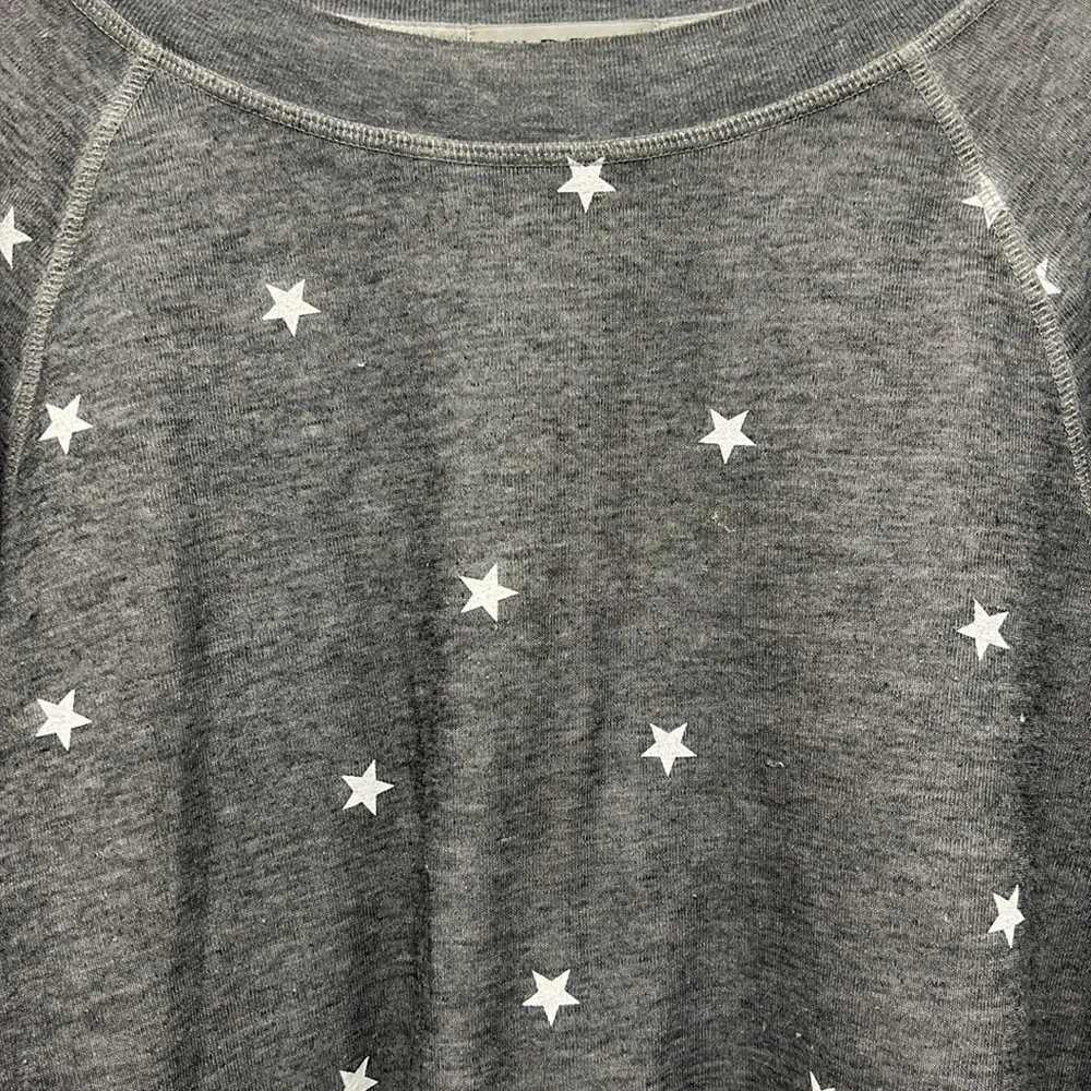 Wildfox Couture Women's Football Star Monte Crop Sweatshirt XS Oversized Lounge - Picture 3 of 9